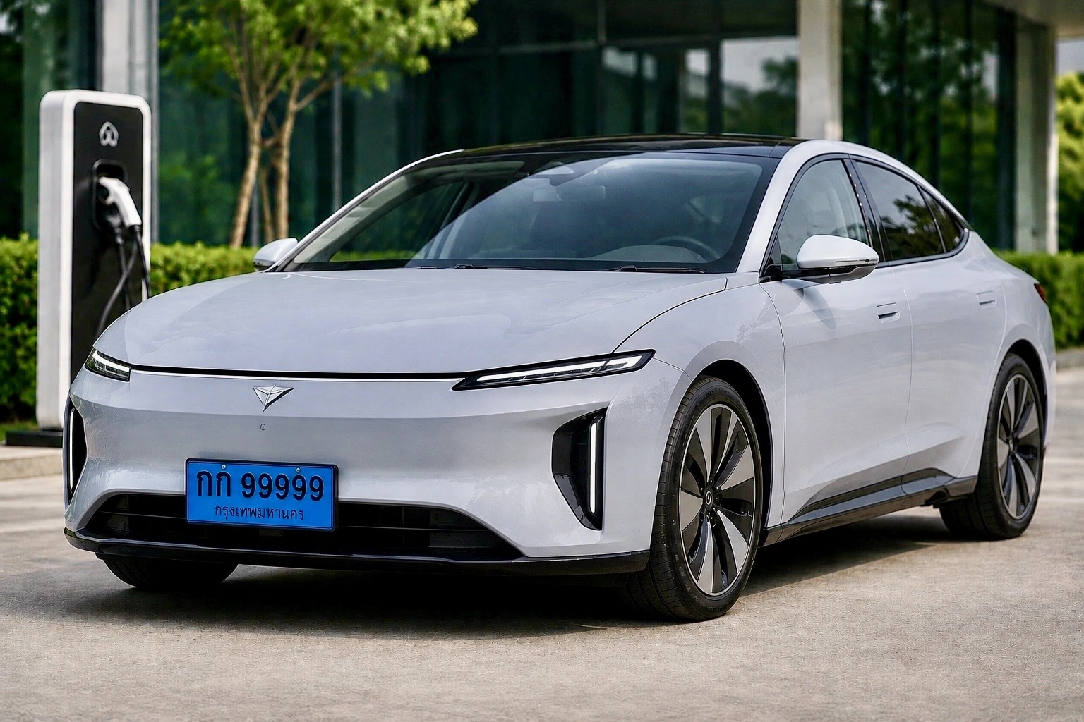 ป้ายทะเบียนรถ EV พื้นสีฟ้า ทะเบียนประมูลและทะเบียนรถสวยในประเทศไทย