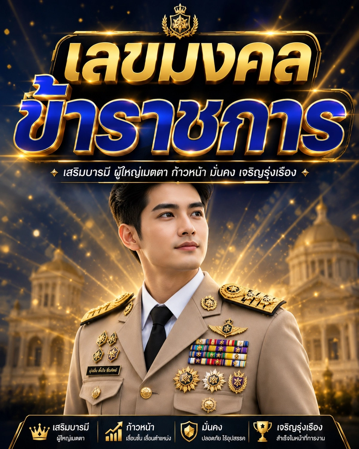คู่มือเลือก เลขทะเบียนมงคล ข้าราชการ เสริมอำนาจบารมี เลื่อนขั้นไว