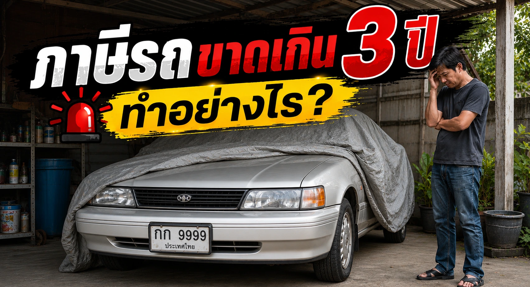 ภาษีรถขาดเกิน 3 ปี ทะเบียนถูกระงับ ขอใช้เลขเดิม ต้องทำอย่างไร? สรุปวิธีแก้ปัญหาและข้อควรรู้เรื่องทะเบียนใหม่